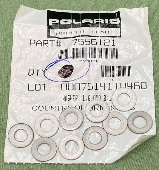 QTY 10 NEW GENUINE POLARIS 7556121 AUDIO Washer