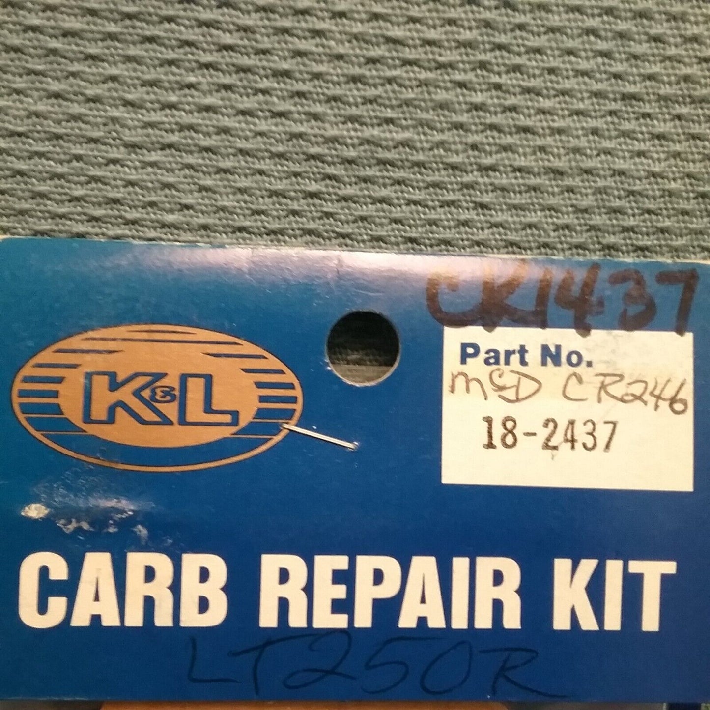 NEW K&L 18-2437 CARB REPAIR KIT SUZUKI LT250R QUADRACER '85-92, RM125 '84-86