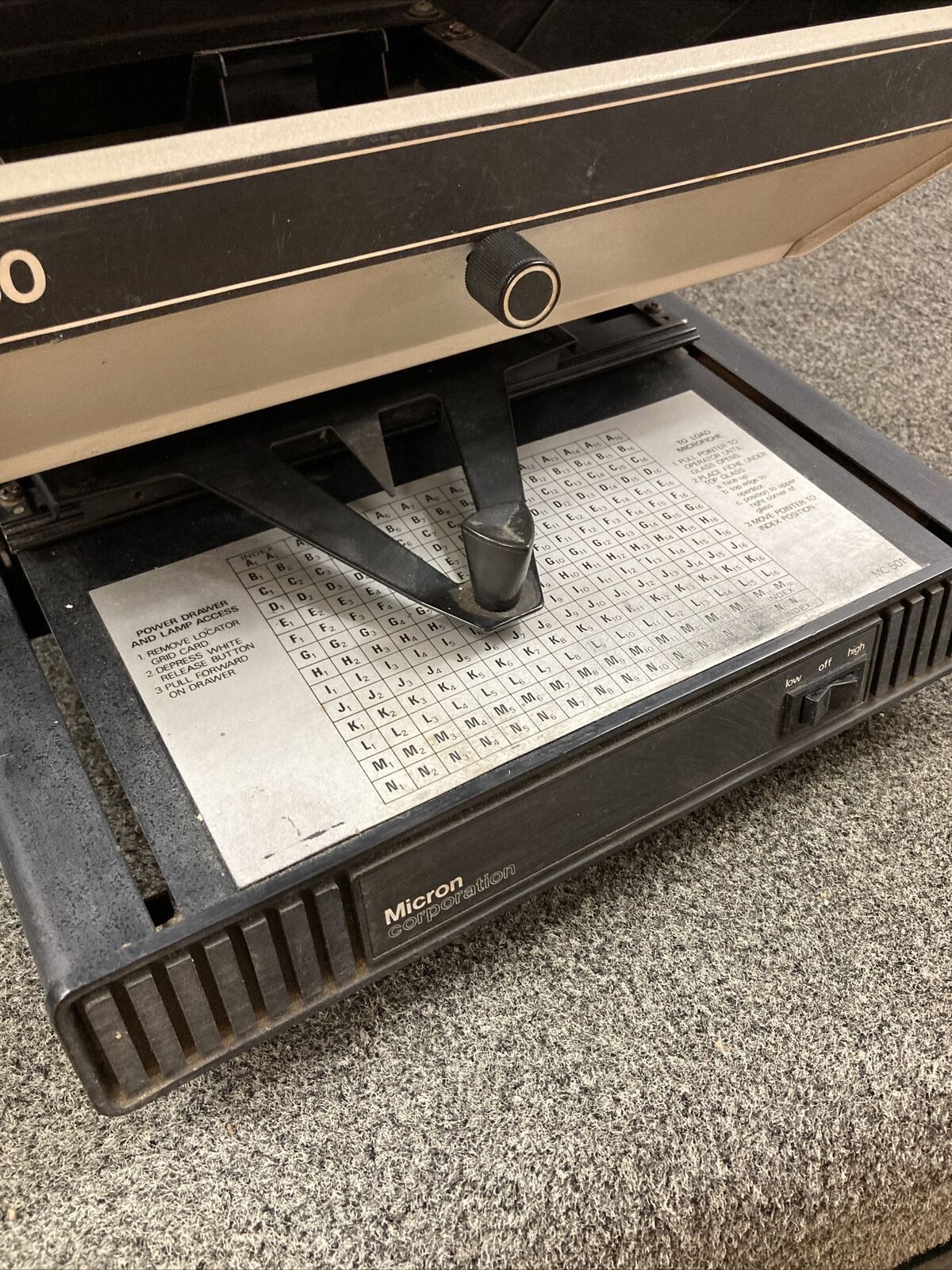 MICRON 780 MICROFICHE READER