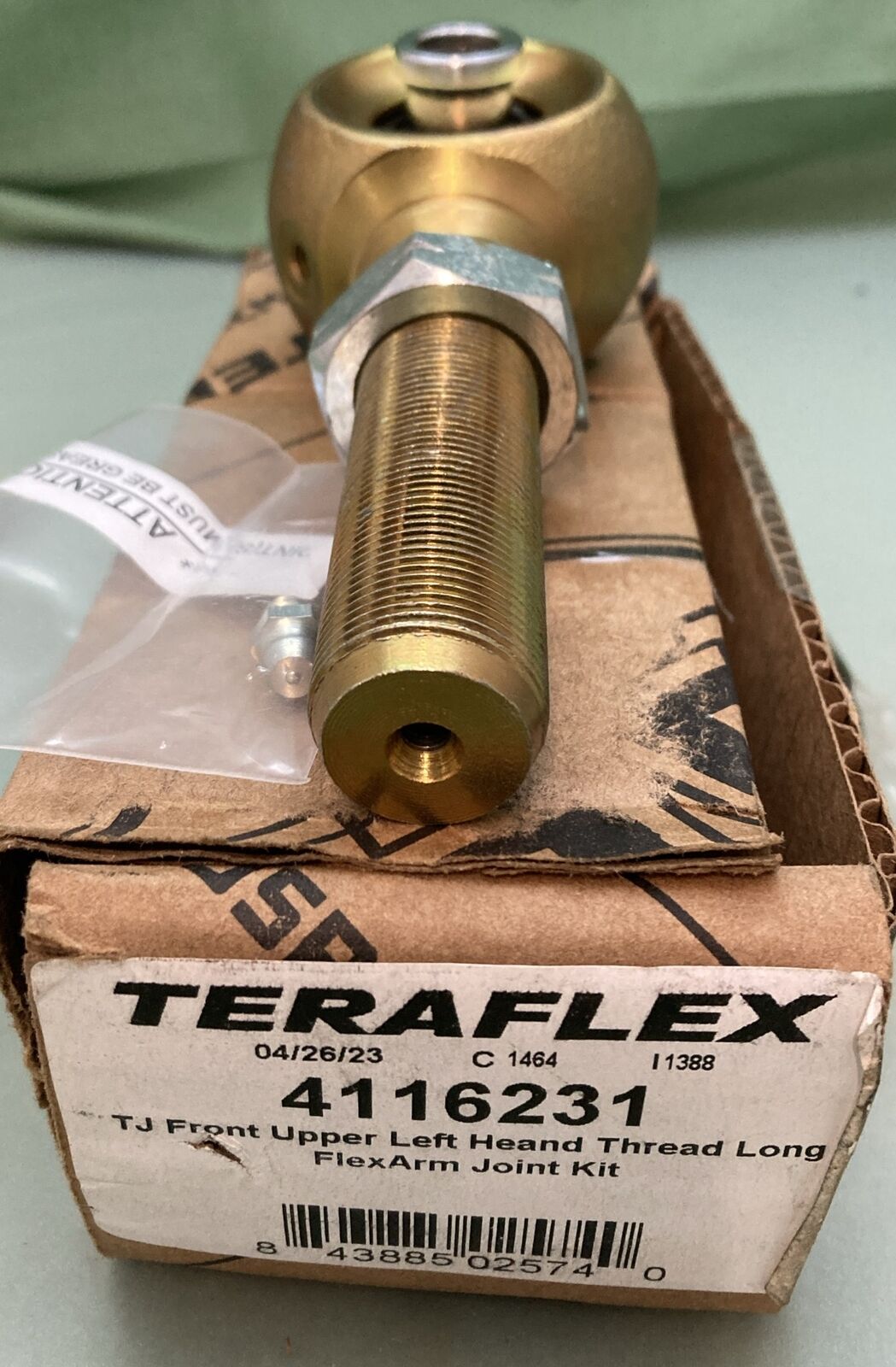 NEW GENUINE TERRAFLEX 4116231 TJ: Front Track Bar Joint – Small Frame End L.H.