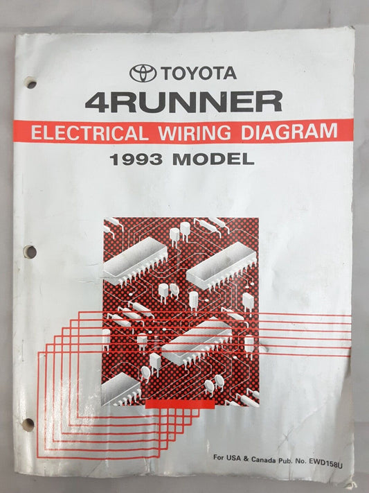 TOYOTA 1993 4Runner Electrical Wiring Diagram Repair /Service Manual