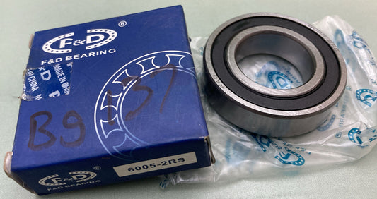 QTY 3 NEW F&D BEARING 6005-2RS SEALED BALL BEARING 24X47X12