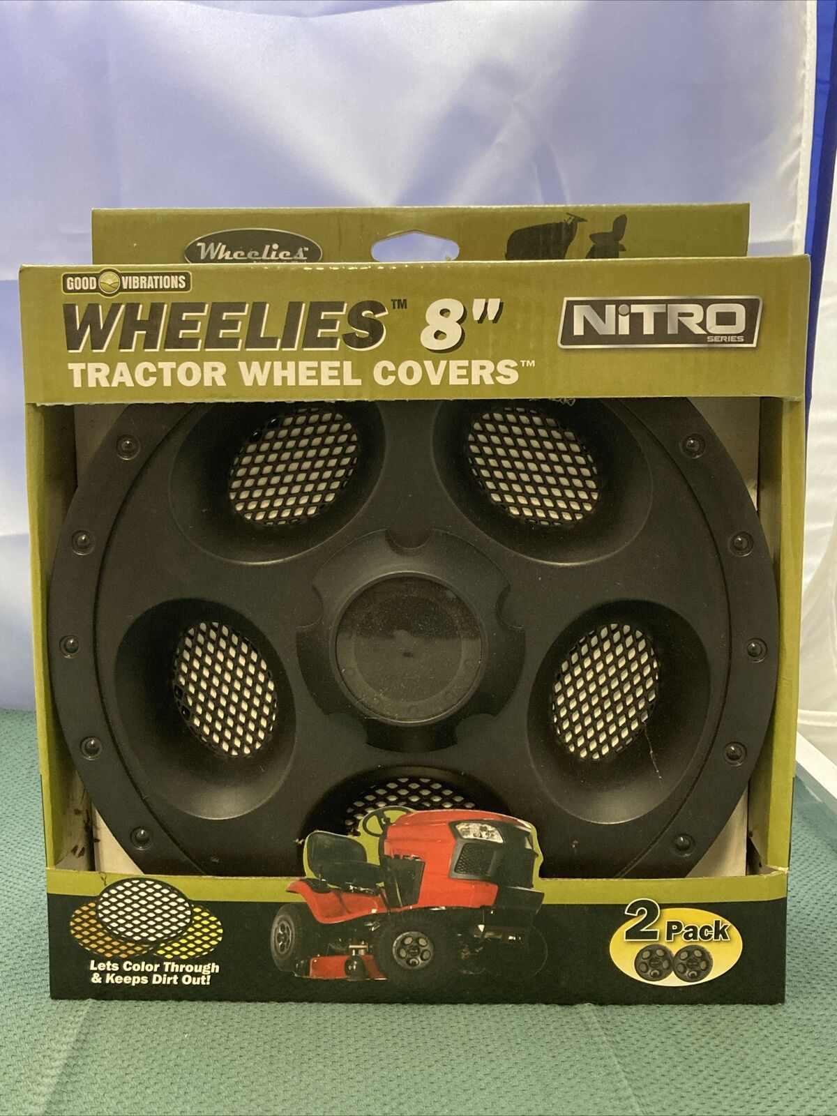 NEW GOOD VIBRATIONS WHEELIES 8" TRACTOR WHEEL COVERS