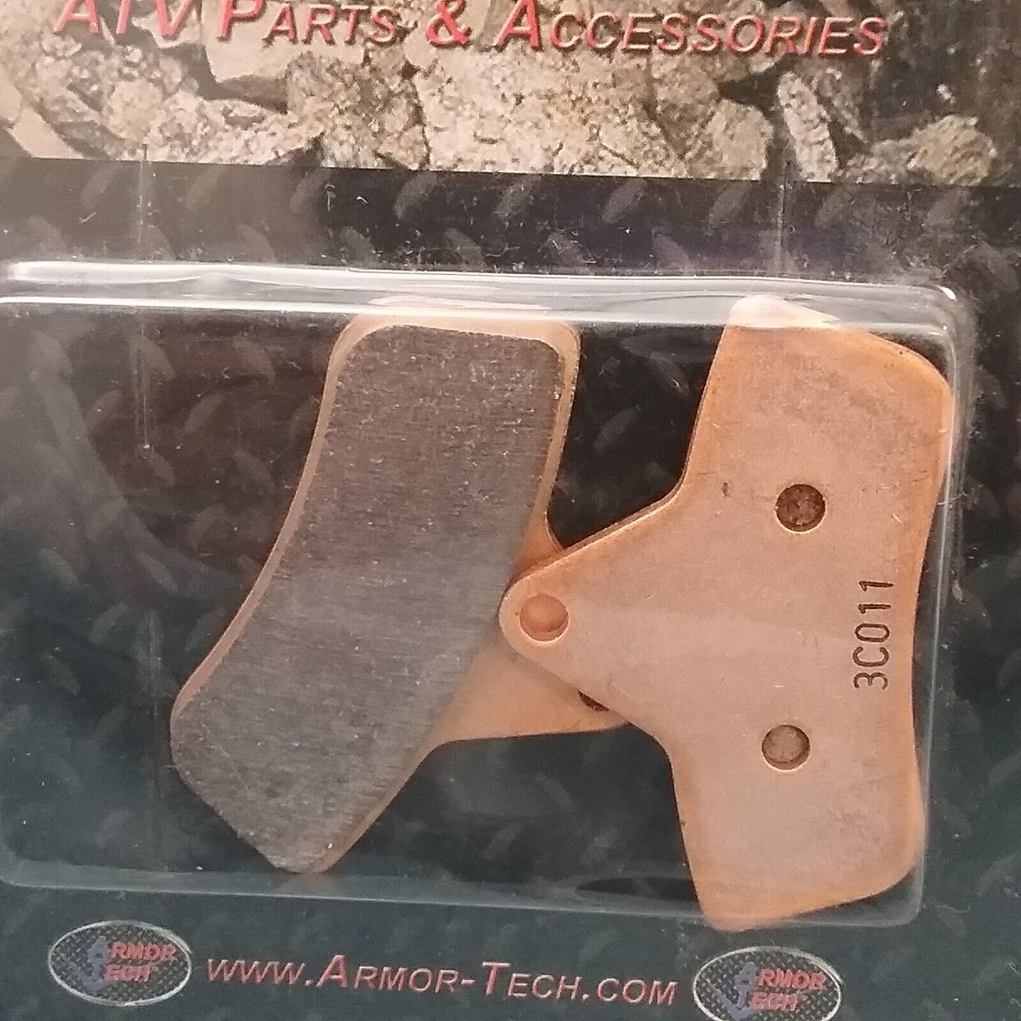 NEW ARMOR TECH AT-05600F BR600B FRONT OR REAR BRAKE PADS, ARTIC CAT 1996-2002