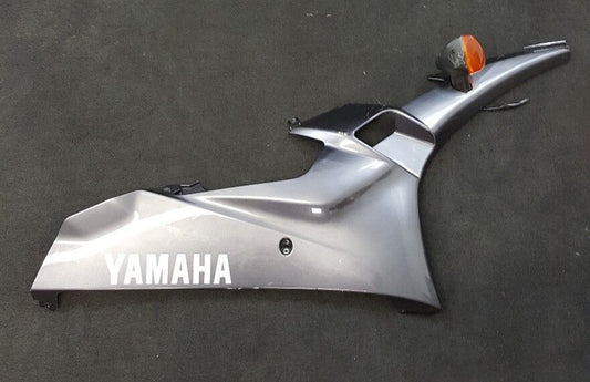 USED GENUINE YAMAHA 2C0-28395-00 YZF R6 Right Lower Mid Fairing Cowl Silver