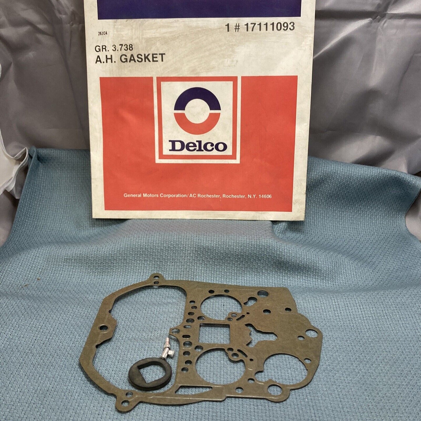 NEW ACDELCO/GM 17111093 GASKET KIT, CARB AIR HORN GR 3.738