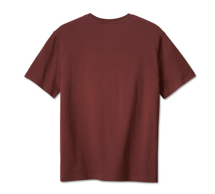 NEW HARLEY DAVIDSON 96573-23VM Men's 120th Anniversary Tee Rum Raisin Knit Tee M