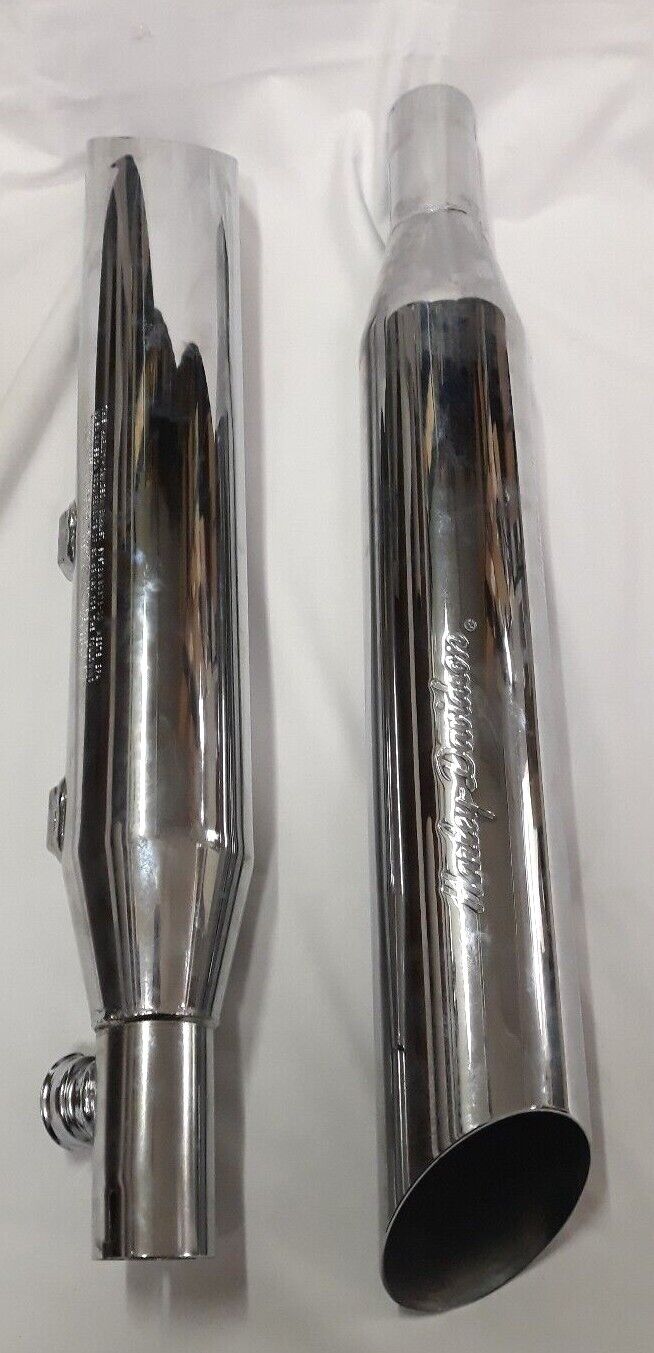 HARLEY DAVIDSON 80373-00 & 80374-00 Slip On Mufflers Slash Cut Softail 2000-06