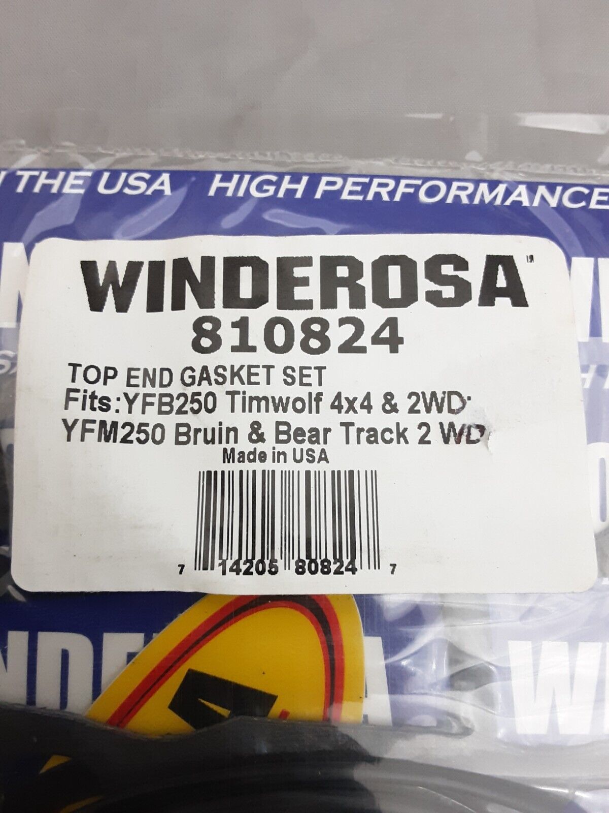 NEW WINDEROSA 810824 YAMAHA TOP END GASKET SET TIMBERWOLF YFB250 BRUIN YFM250