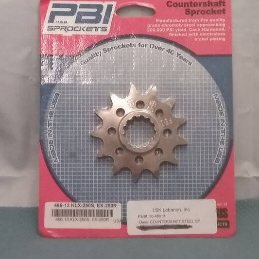 NEW PBI SPROCKETS 50-46613 COUNTERSHAFT STEEL SPROCKET
