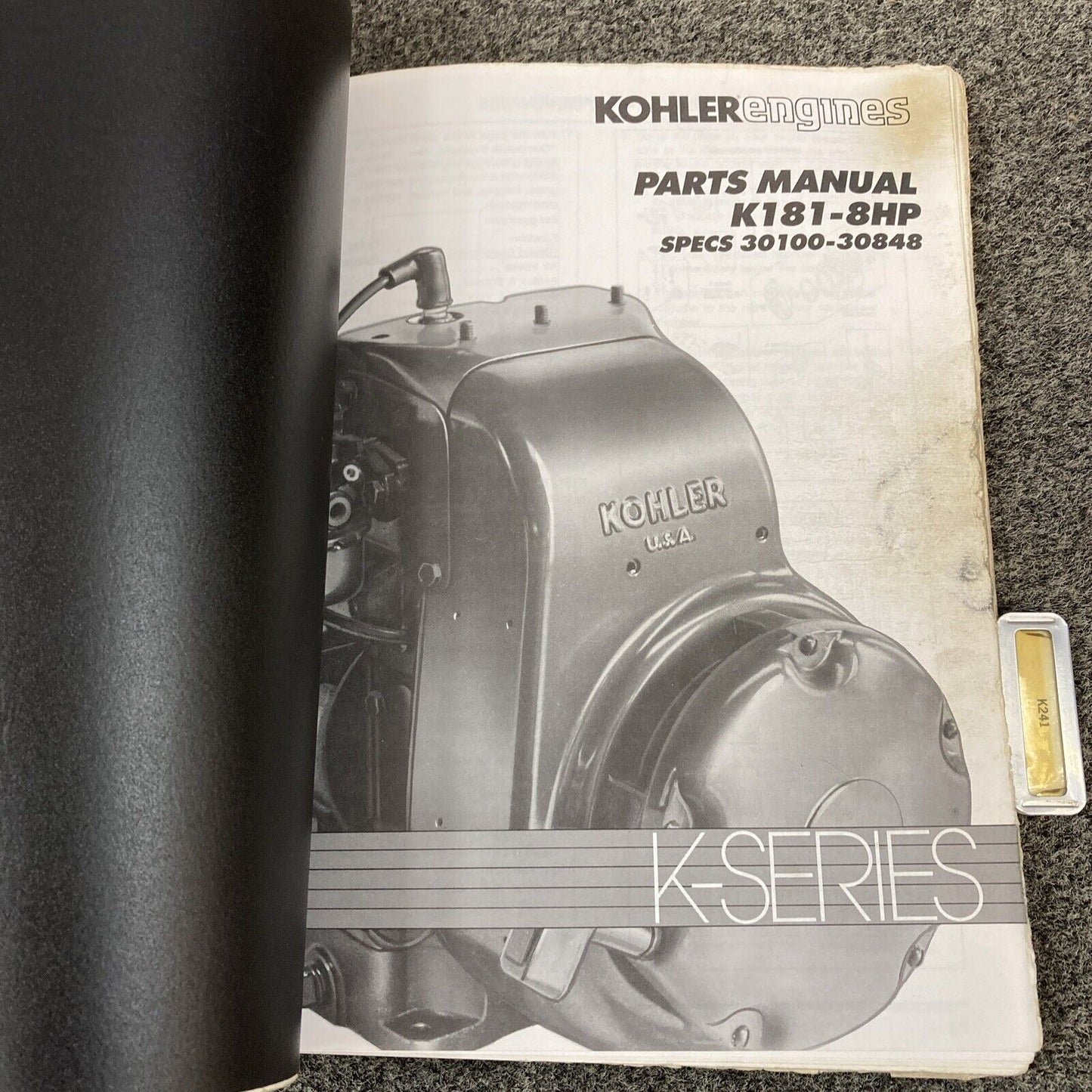 GENUINE KOHLER ENGINES REFERENCE & PARTS MANUALS