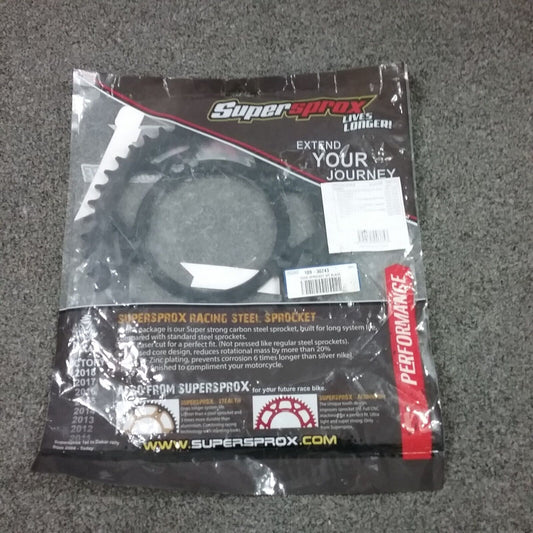 NEW SUPERSPROX RFA-302-43-BLK EDGE SPROCKET, 43T, BLACK REPLACES HONDA