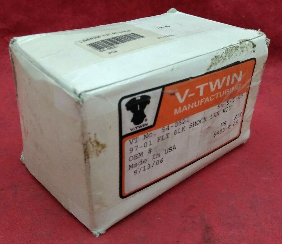 NEW REAR SHOCK LOWERING KIT BLACK / 54-0521 / Harley Davidson
