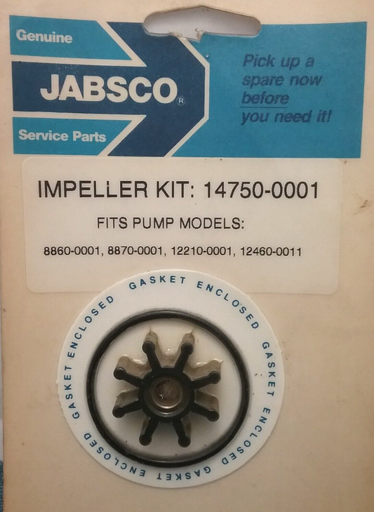 NEW JABSCO 14750-0001 Replacement Neoprene Impeller kit