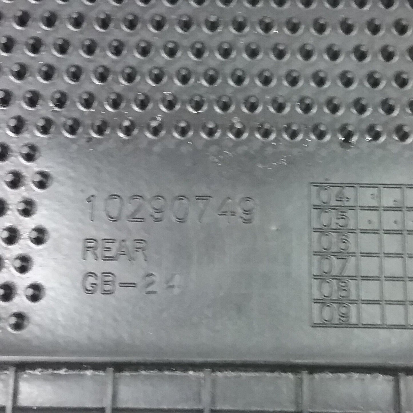 NEW AKRO EDGE 10290749 REAR FLOOR MAT