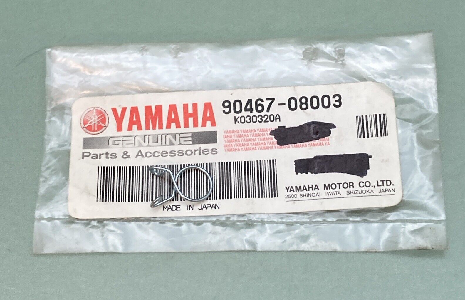 NEW GENUINE YAMAHA 90467-08003 FUEL TANK Clip, Scissor – Merica Powersports