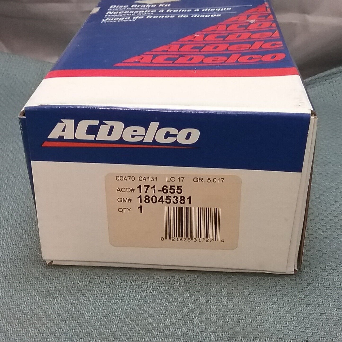 NEW ACDELCO 171-655 DISC BRAKE KIT GM 18045381