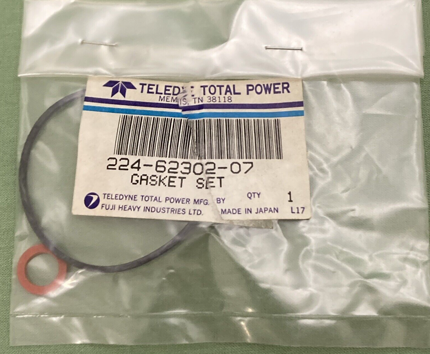 NEW GENUINE TELEDYNE TOTAL POWER 224-62302-07 GASKET SET