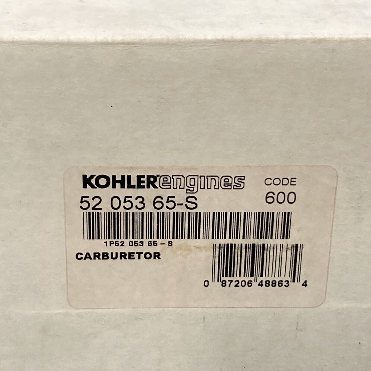 NEW GENUINE KOHLER 52 053 65-S KIT, CARBURETOR