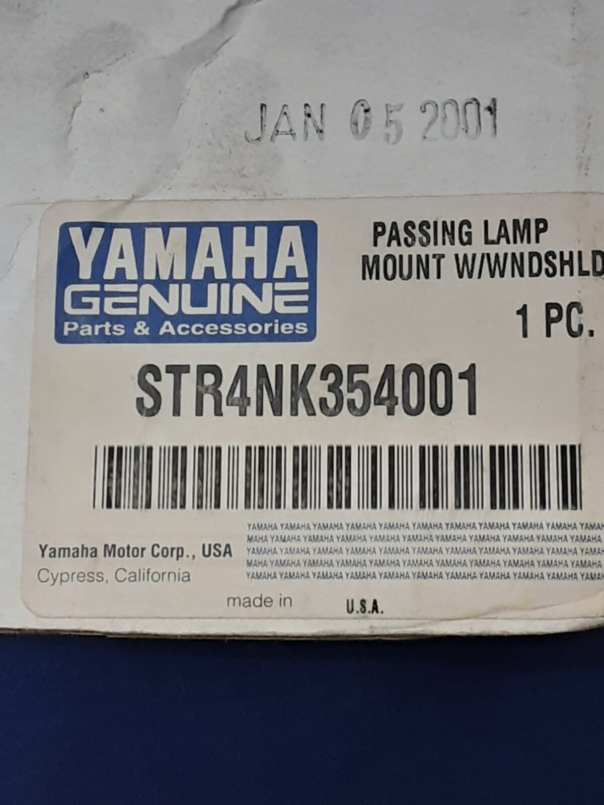 NEW GENUINE YAMAHA STR-4NK35-40-01 PASSING LAMP MOUNT BAR ROYAL STAR