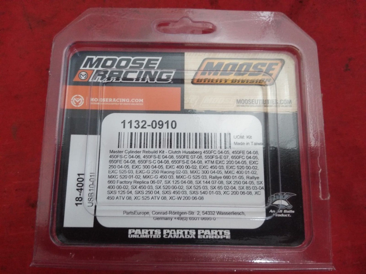 NEW ALL BALLS / Moose Racing Master Cylinder Rebuild Kit 1132-0910