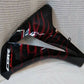 NEW HONDA LH Side Fairing CBR 1000 RR BLACK & CHERRY RED FLAME '08-'11