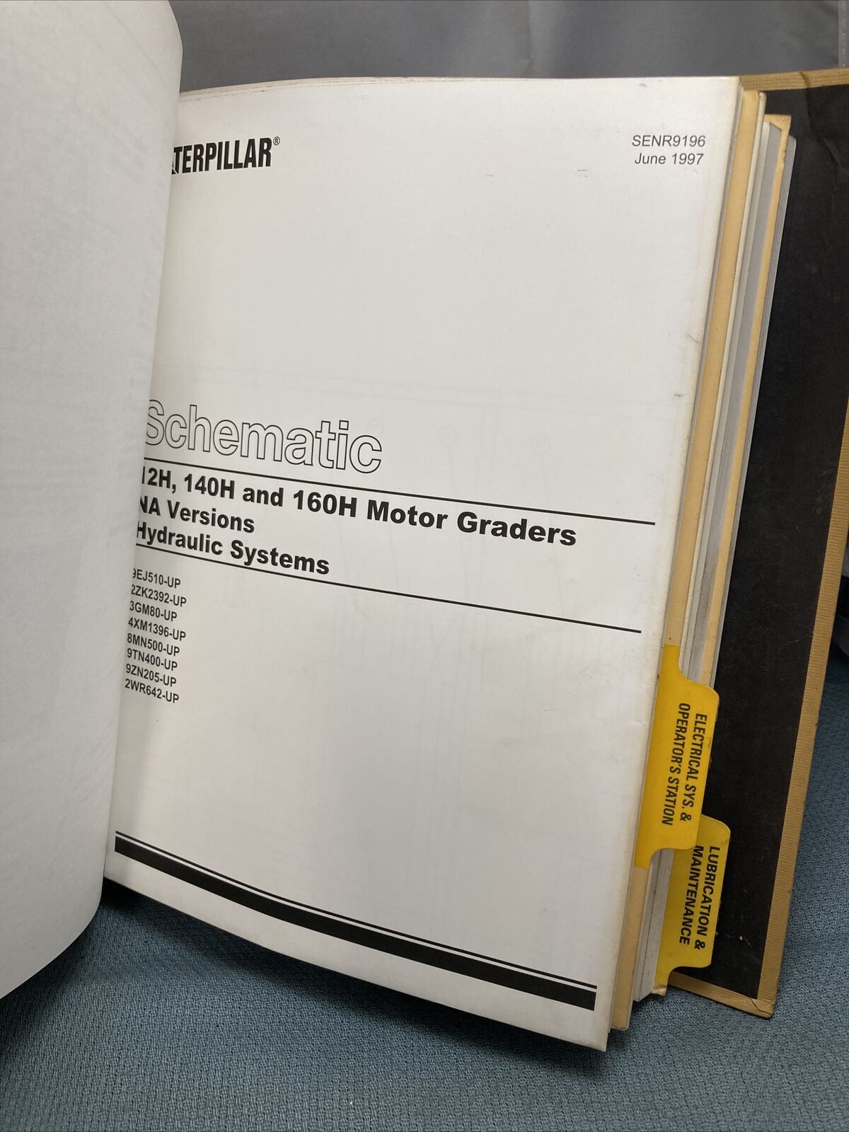 GENUINE CAT/CATERPILLAR SENR9150 SERVICE MANUAL 12H MOTOR GRADER NA VERSION