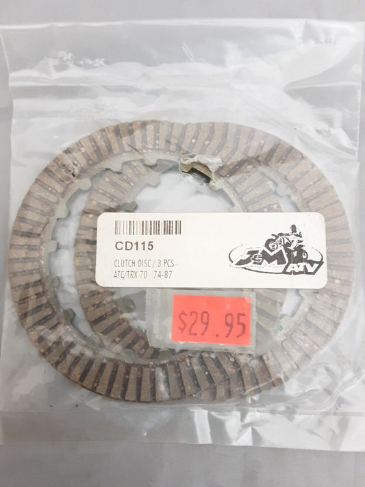 NEW HONDA 22201-GW8-681 QTY2 DISK A CL FRICTION ATC70 PASSPORT CT70 TRX70 Z50R