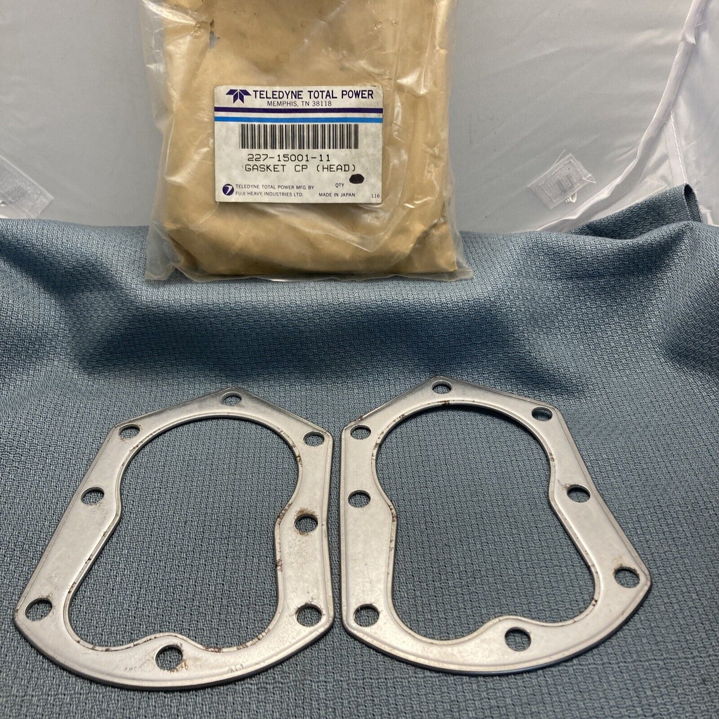 QTY 2, NEW TELEDYNE TOTAL POWER 227-15001-11 HEAD GASKET