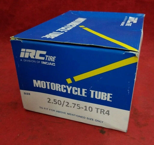 NEW IRC Motorcycle Tube 2.50/2.75-10 TR-4 Straight Metal Stem / 42172-GF0-005