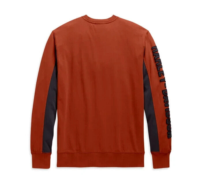 NEW GENUINE HARLEY DAVIDSON 99083-20VM MEN'S SMALL TEE KNIT COOPER COLORBLOCK