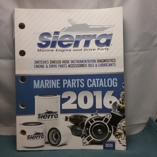 SIERRA 8030 MARINE ENGINE AND DRIVE PARTS CATALOG 2016 808282360658