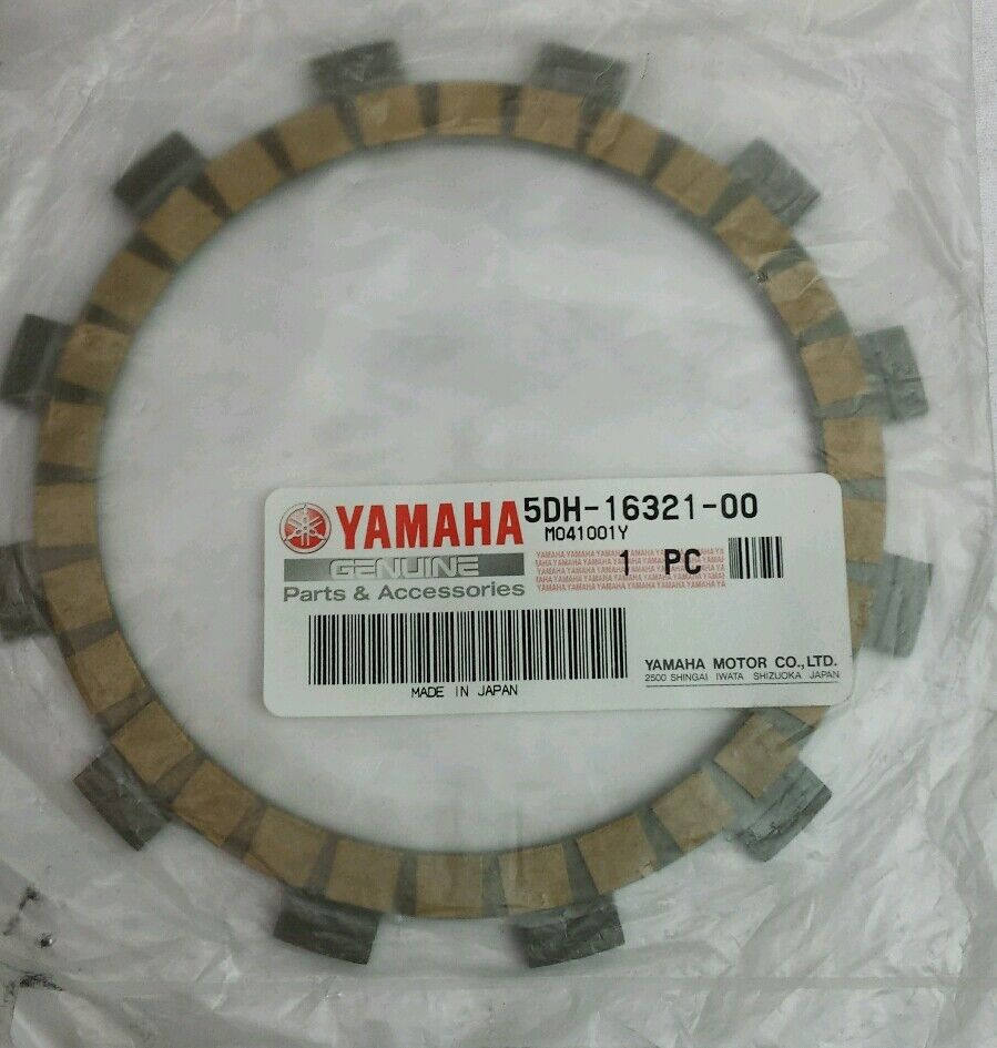 GENUINE YAMAHA Friction Plate 5DH-16321-00 1998-2013 Raptor,YZ125,XT250,WR250F