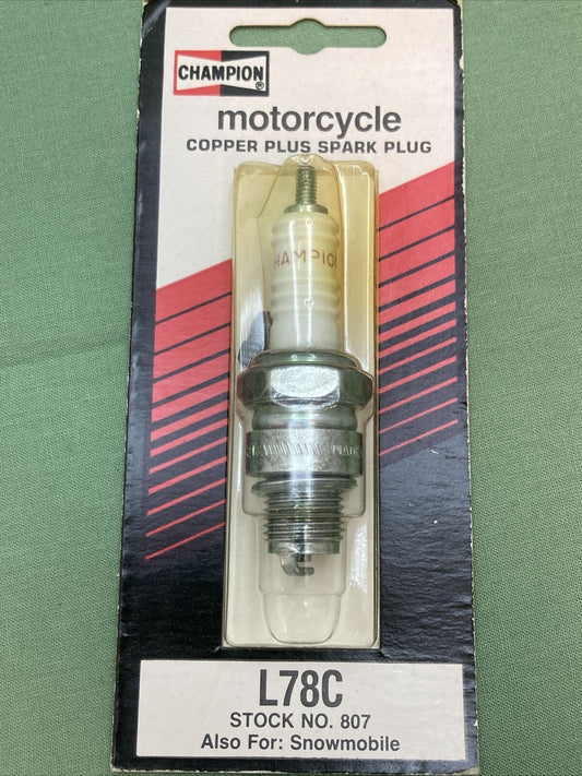 QTY 3 NEW Champion Copper Plus L78C 807 Spark Plug Motorcycle Snowmobile