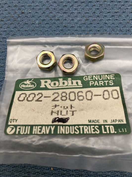 QTY 3 NEW GENUINE SUBARU ROBIN 002-27080-00 NUT