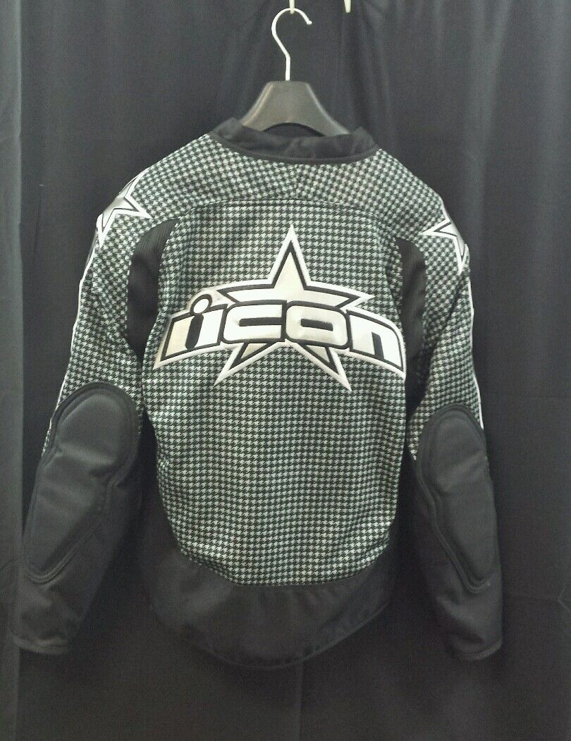NEW ICON Black And Silver Hooligan 2 Jacket  X-large Ref 80725  See Listing