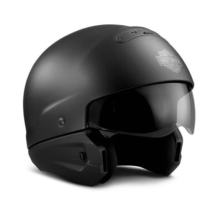 NEW HARLEY DAVIDSON 98193-17VX/022L Matte Black Pilot 3-in-1 X04 Helmet 2XL