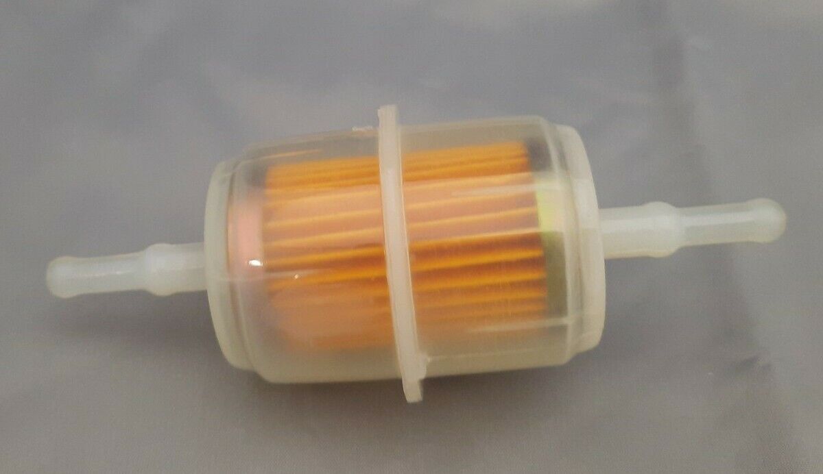 New LLP Mfg In-Line Fuel Filter Fits 1/4" Fuel Line / 07-707