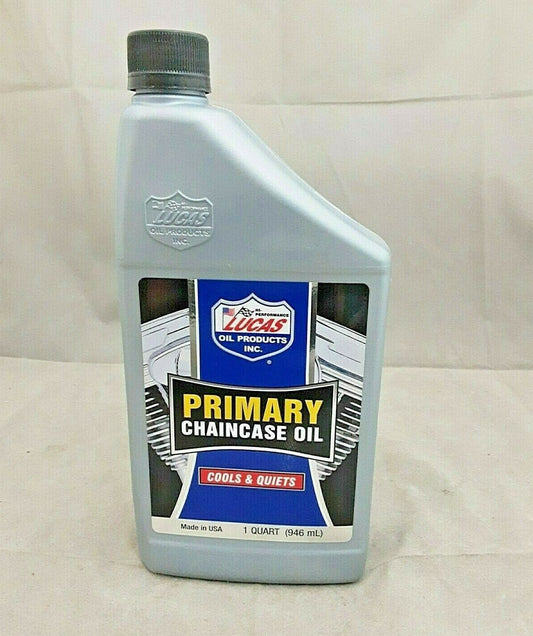 1QT Lucas Oil 10790 Primary Chain Case Oil Harley Davidson V Twin Engines