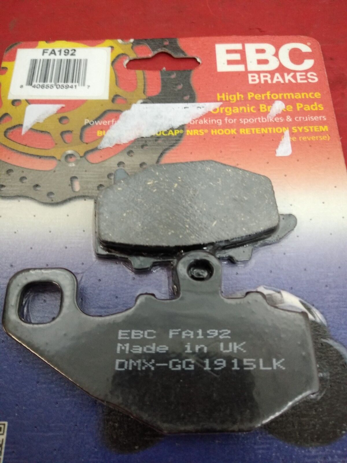 EBC FA192 Rear Brake Pads For Kawasaki Sport Bikes KLE Versys and more 2000-2016