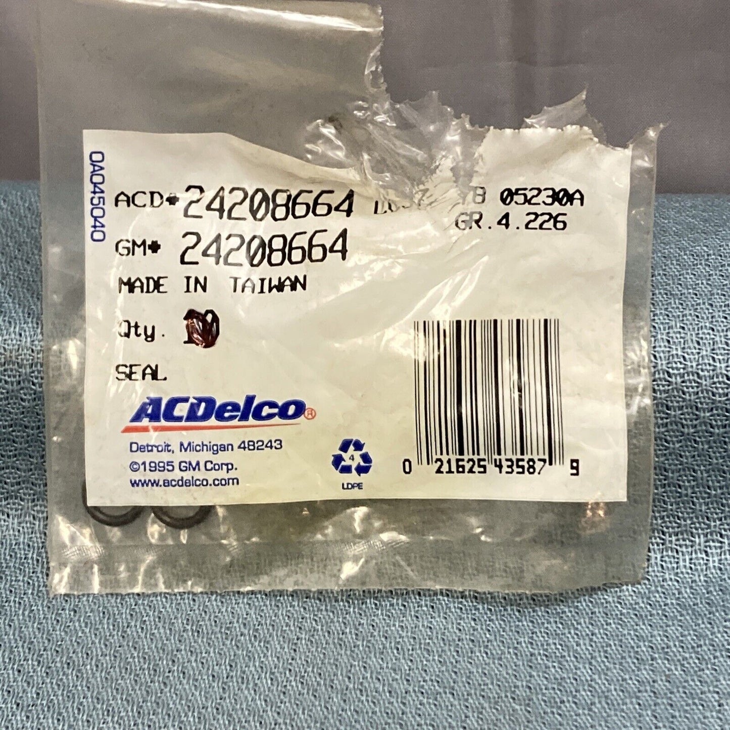 QTY 3 NEW ACDELCO/GM 24208664 AUTO TRANS FLUID PUMP BOLT SEAL 1983-2014 GR 4.226