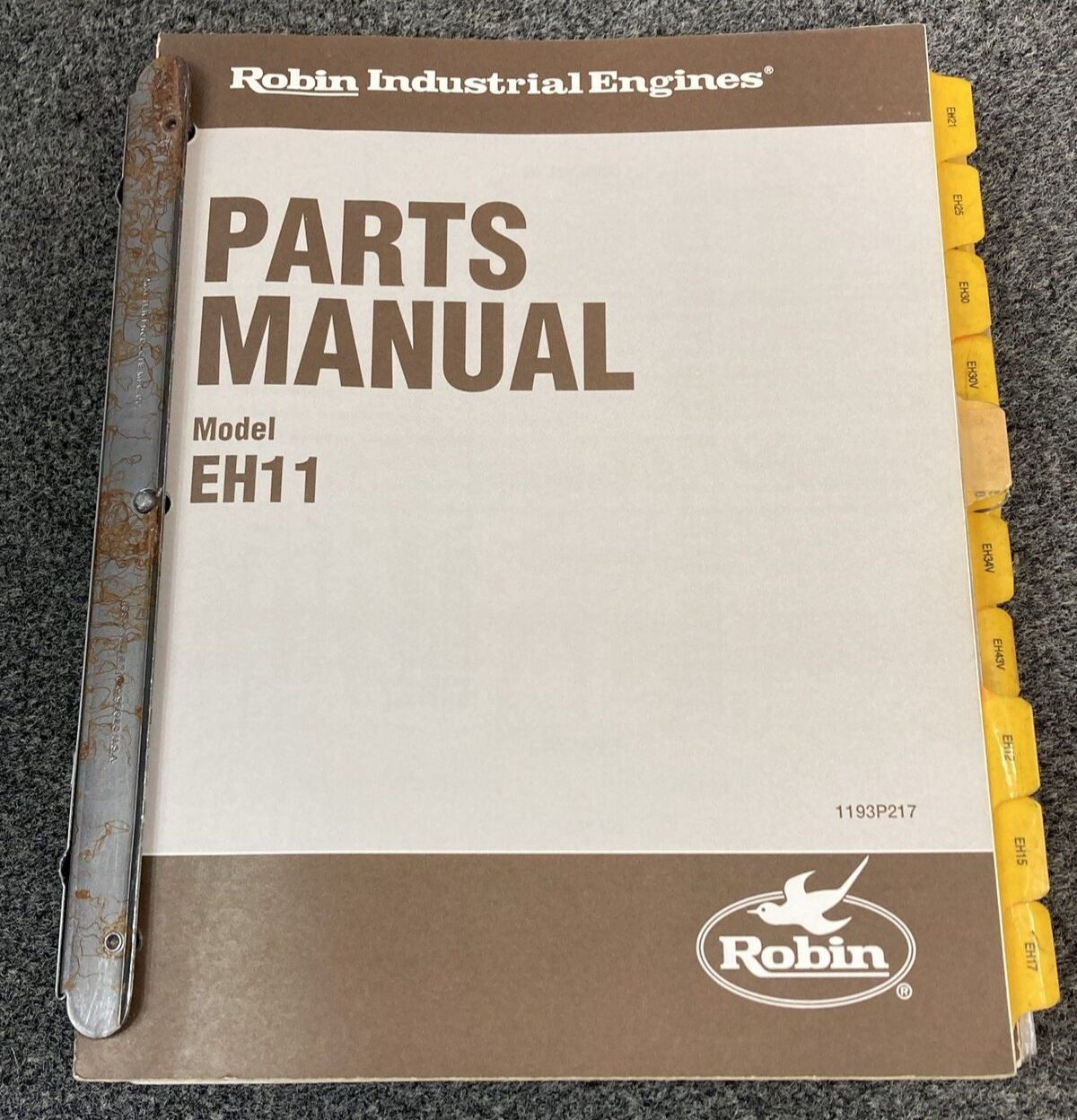 QTY 21 GENUINE ROBIN INDUSTRIAL ENGINES PARTS MANUALS