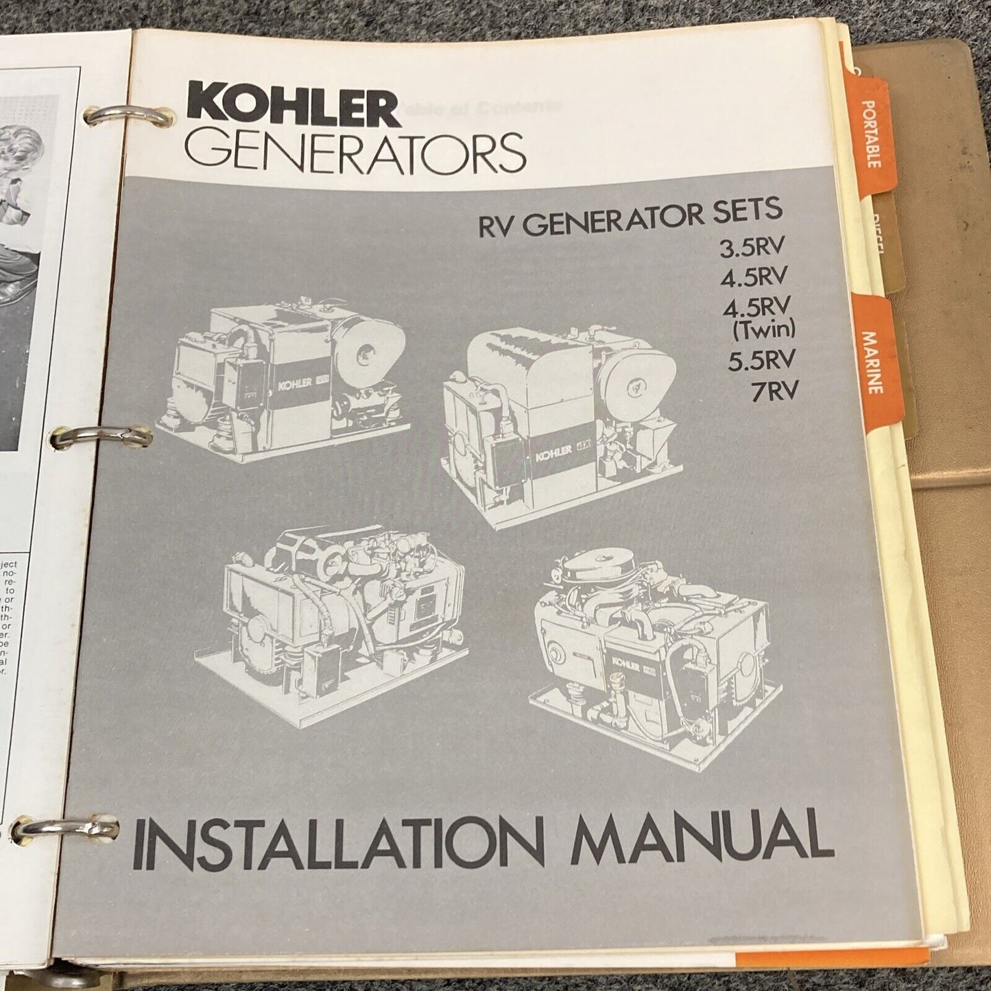 GENUINE KOHLER GENERATORS INSTALLATION MANUALS & ADDITIONAL INFORMATION