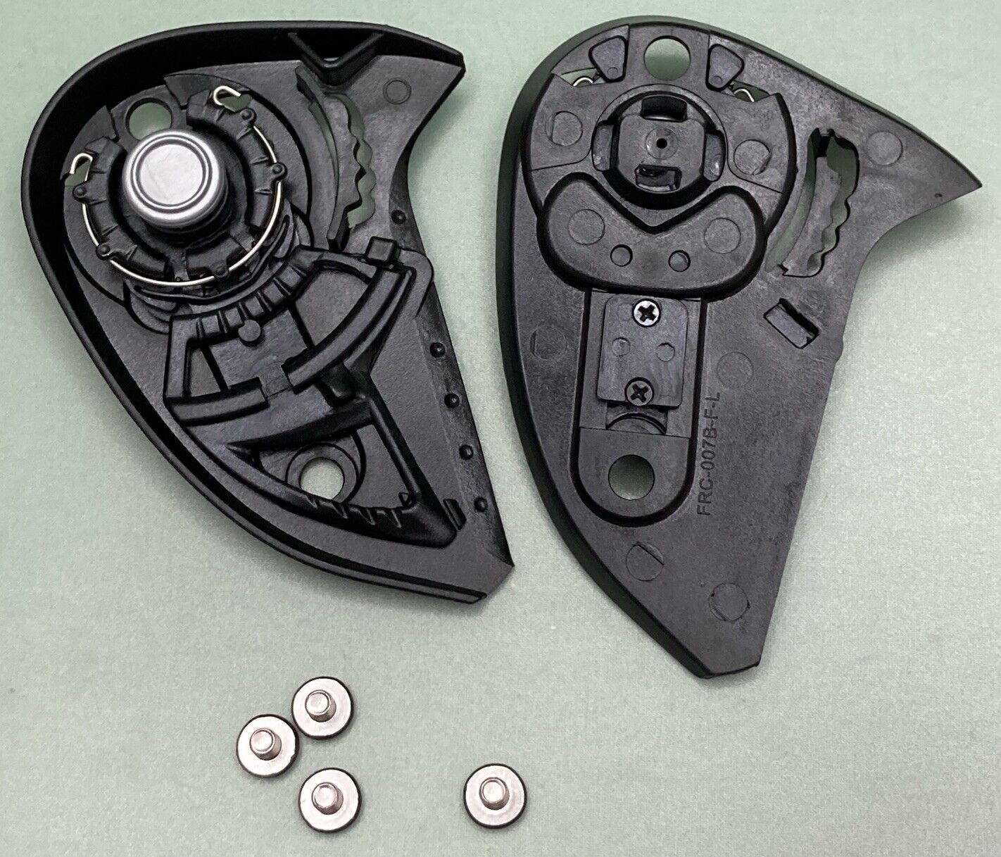NEW MOTORCYCLE HELMET BASE PLATE SET INCLUDING HARDWARE KBC VR2 SERIES