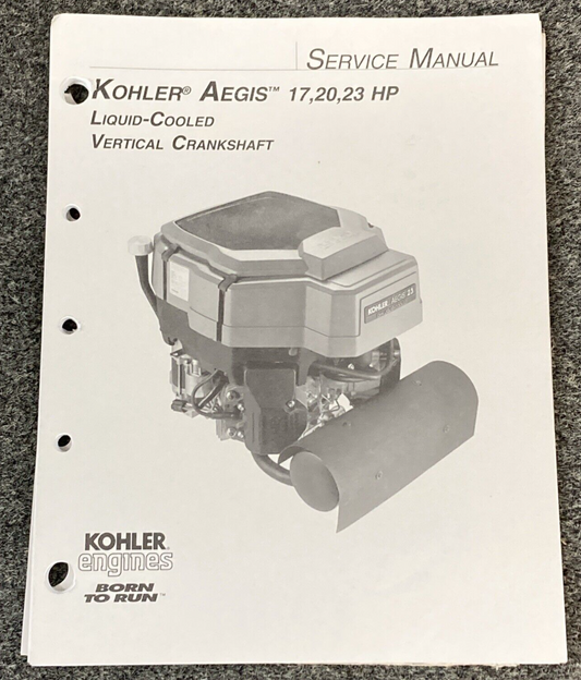 GENUINE KOHLER ENGINES TP-2509 LOOSE-LEAF AEGIS SERVICE MANUAL