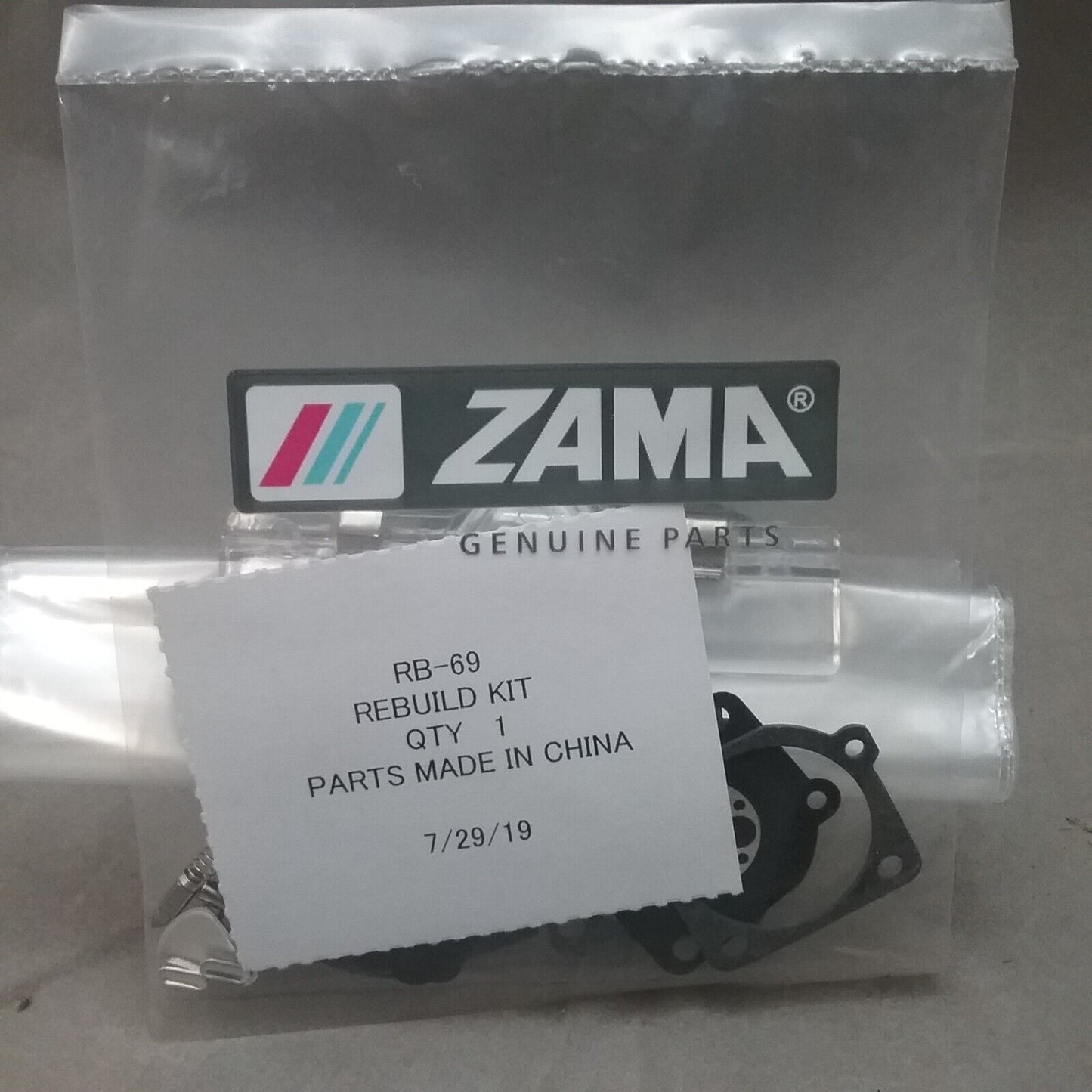 NEW ZAMA RB-69 CARBURETOR REPAIR KIT