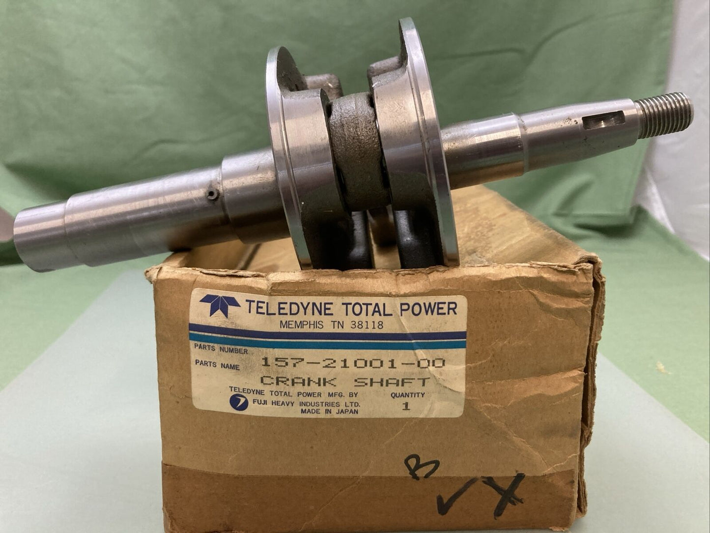 NEW GENUINE TELEDYNE TOTAL POWER  157-21001-00 CRANKSHAFT (JACOBSEN)
