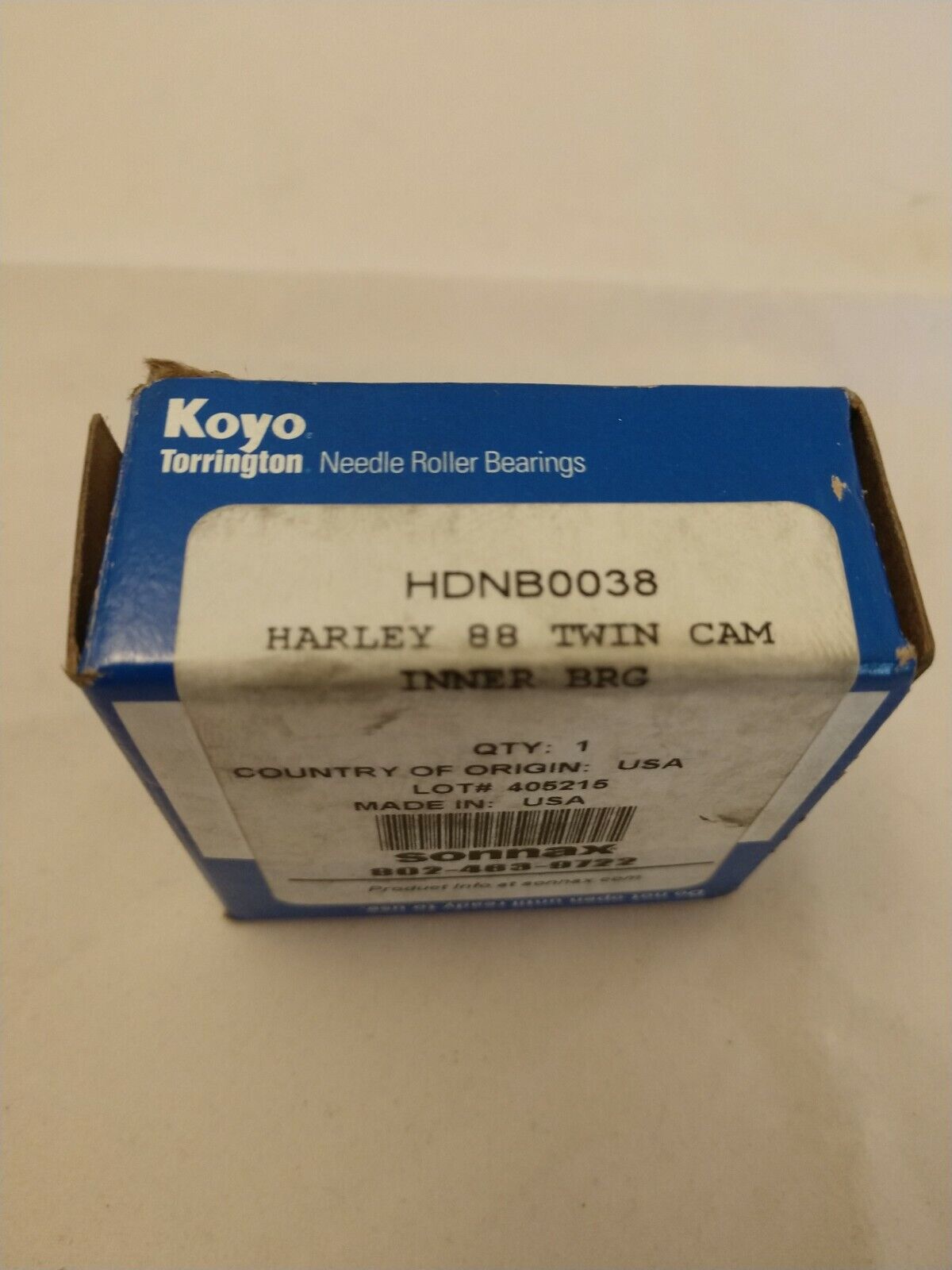 GENUINE Koyo HCNB0038 Sonnax, Harley 88 Twin Cam Inner Bearing BRG Can Roller TC