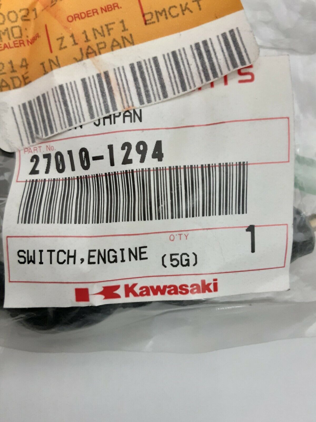 NEW GENUINE KAWASAKI 27010-1294 SWITCH, BRAKE Bayou KLF300 KLF400 Lakota KEF300