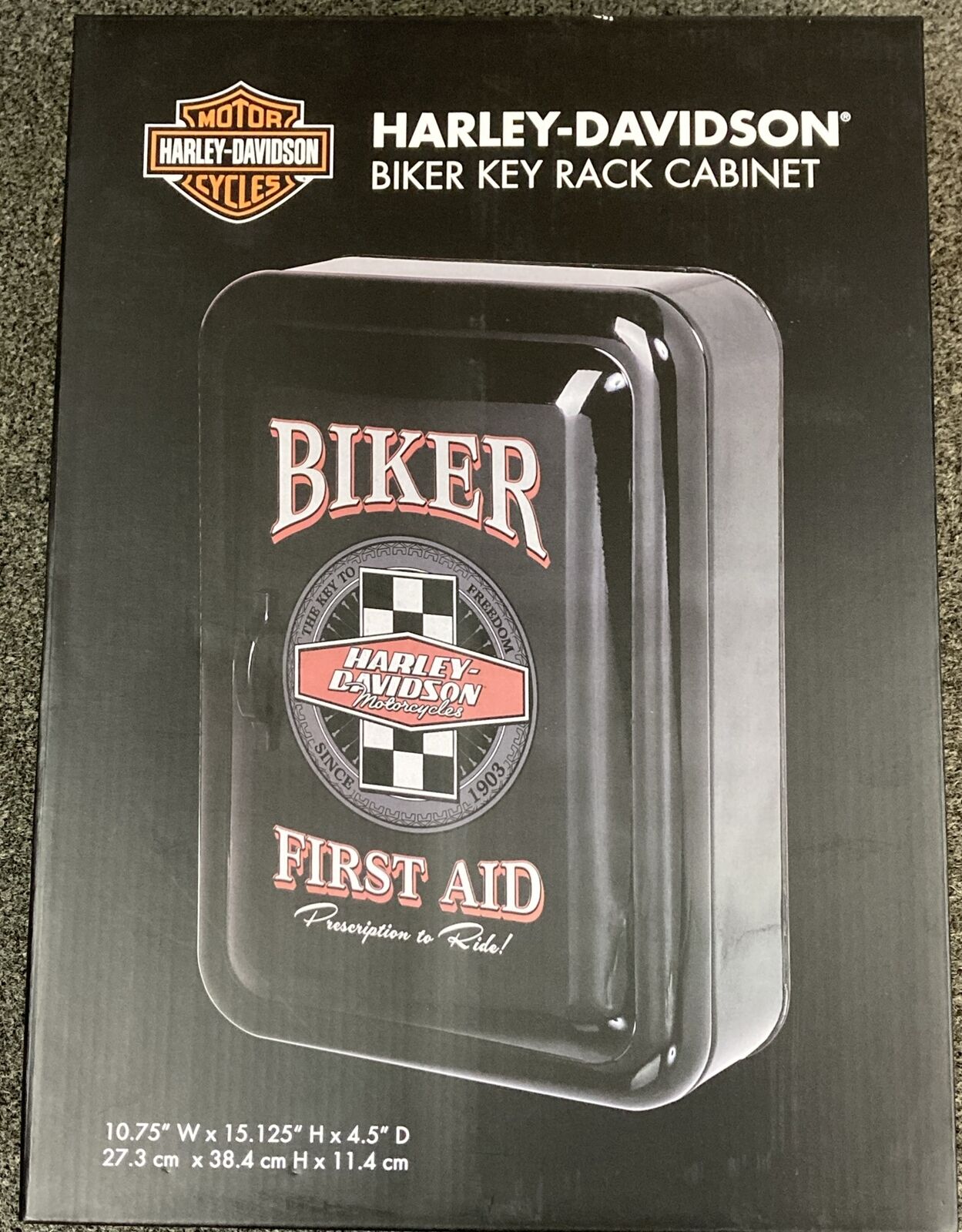 NEW GENUINE HARLEY DAVIDSON HDL-15104 BIKER KEY RACK LOCKING CABINET